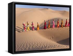 Desert Walk-Art Wolfe-Framed Stretched Canvas