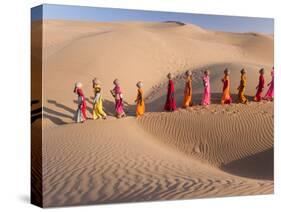 Desert Walk-Art Wolfe-Stretched Canvas