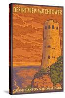 Desert Watchtower, Grand Canyon, Arizona-Lantern Press-Stretched Canvas