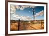 Desert Windmill-dan-edwards-Framed Photographic Print