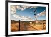 Desert Windmill-dan-edwards-Framed Photographic Print