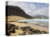 Deserted Beach at Praia Grande, Sao Vicente, Cape Verde Islands, Atlantic Ocean, Africa-Robert Harding-Stretched Canvas