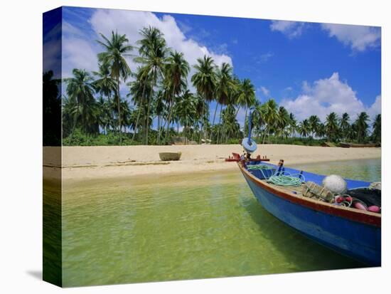 Deserted Beach on South Coast, Phu Quoc Island, Vietnam-Tim Hall-Stretched Canvas