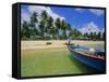 Deserted Beach on South Coast, Phu Quoc Island, Vietnam-Tim Hall-Framed Stretched Canvas