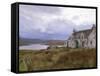 Deserted Croft, Isle of Lewis, Outer Hebrides, Scotland, United Kingdom-Lee Frost-Framed Stretched Canvas