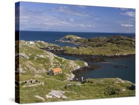 Deserted Crofts at Township of Manish, Isle of Harris, Outer Hebrides, Scotland, United Kingdom-Lee Frost-Stretched Canvas