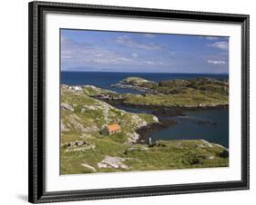 Deserted Crofts at Township of Manish, Isle of Harris, Outer Hebrides, Scotland, United Kingdom-Lee Frost-Framed Photographic Print