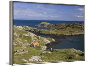 Deserted Crofts at Township of Manish, Isle of Harris, Outer Hebrides, Scotland, United Kingdom-Lee Frost-Framed Photographic Print