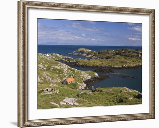 Deserted Crofts at Township of Manish, Isle of Harris, Outer Hebrides, Scotland, United Kingdom-Lee Frost-Framed Photographic Print