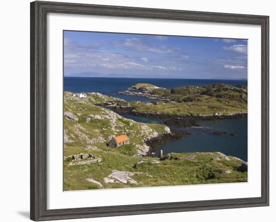 Deserted Crofts at Township of Manish, Isle of Harris, Outer Hebrides, Scotland, United Kingdom-Lee Frost-Framed Photographic Print