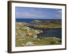 Deserted Crofts at Township of Manish, Isle of Harris, Outer Hebrides, Scotland, United Kingdom-Lee Frost-Framed Photographic Print