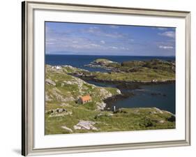 Deserted Crofts at Township of Manish, Isle of Harris, Outer Hebrides, Scotland, United Kingdom-Lee Frost-Framed Photographic Print