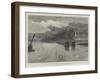 Deserted, Hamburg-American Liners in the Elbe-Johann Nepomuk Schonberg-Framed Giclee Print