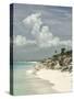 Deserted Island (Cay), Eastern Providenciales, Turks and Caicos Islands, West Indies, Caribbean-Kim Walker-Stretched Canvas