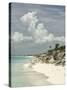 Deserted Island (Cay), Eastern Providenciales, Turks and Caicos Islands, West Indies, Caribbean-Kim Walker-Stretched Canvas