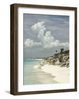 Deserted Island (Cay), Eastern Providenciales, Turks and Caicos Islands, West Indies, Caribbean-Kim Walker-Framed Photographic Print