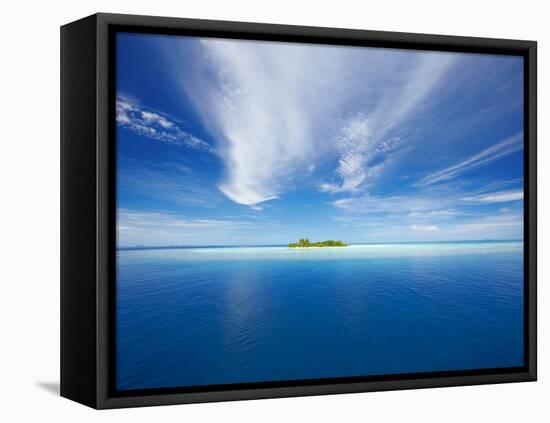 Deserted Island, Maldives, Indian Ocean, Asia-Sakis Papadopoulos-Framed Stretched Canvas