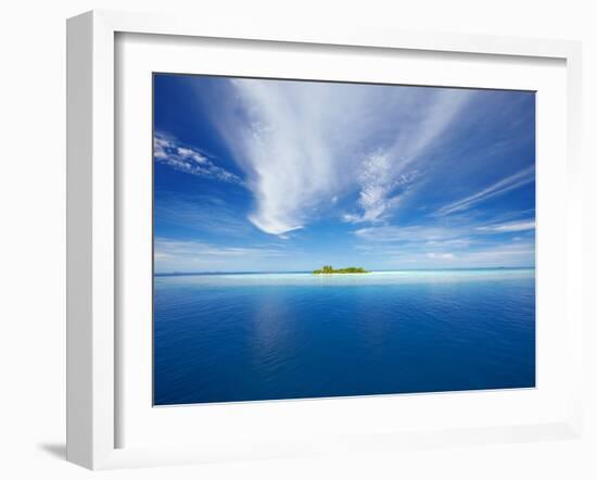 Deserted Island, Maldives, Indian Ocean, Asia-Sakis Papadopoulos-Framed Photographic Print