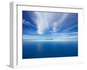 Deserted Island, Maldives, Indian Ocean, Asia-Sakis Papadopoulos-Framed Photographic Print