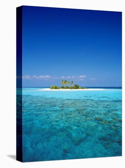 Deserted Island, Maldives, Indian Ocean-Sakis Papadopoulos-Stretched Canvas