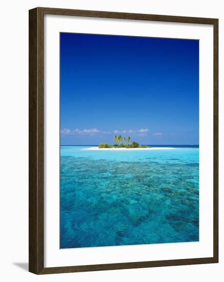 Deserted Island, Maldives, Indian Ocean-Sakis Papadopoulos-Framed Photographic Print