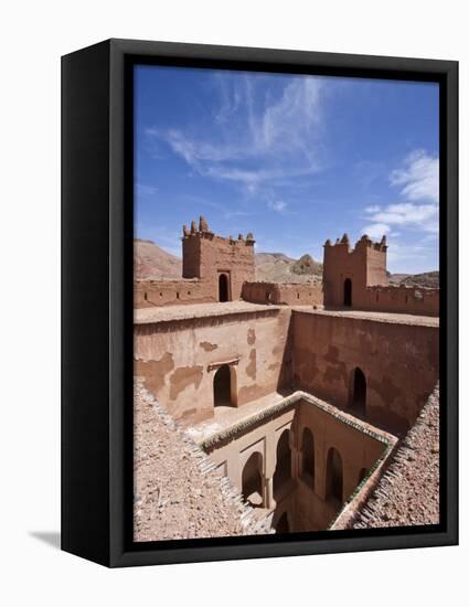 Deserted Kasbah on the Road of a ThoUSAnd Kasbahs, Tenirhir, Morocco-William Sutton-Framed Stretched Canvas