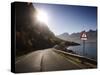 Deserted Road Lofoten Islands, Norway, Scandinavia, Europe-null-Stretched Canvas