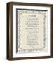 Desiderata Floral Frame Beige-Quote Master-Framed Art Print