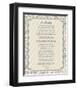 Desiderata Floral Frame Beige-Quote Master-Framed Art Print