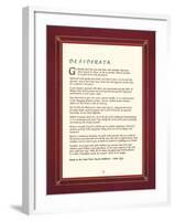 Desiderata-The Inspirational Collection-Framed Giclee Print