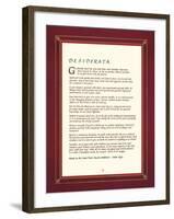 Desiderata-The Inspirational Collection-Framed Giclee Print