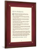 Desiderata-The Inspirational Collection-Framed Giclee Print