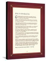 Desiderata-The Inspirational Collection-Stretched Canvas