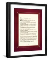 Desiderata-null-Framed Art Print