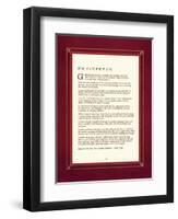 Desiderata-null-Framed Art Print