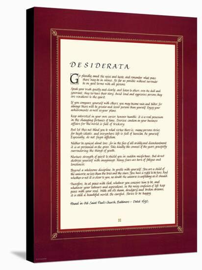 Desiderata-null-Stretched Canvas