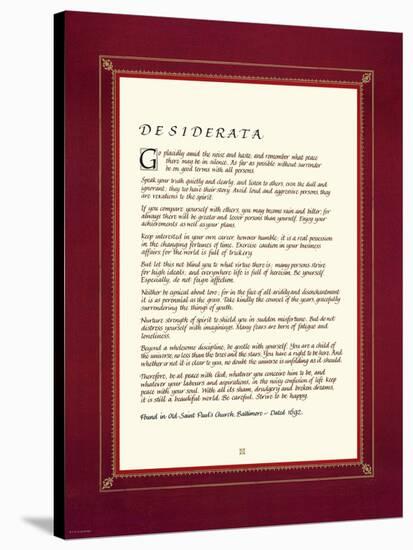 Desiderata-null-Stretched Canvas