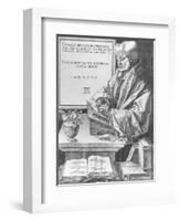 Desiderius Erasmus (1466-1536) of Rotterdam, 1526-Albrecht Dürer-Framed Giclee Print