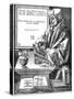 Desiderus Erasmus Using Writing Slope (1465-153), Dutch Humanist and Scholar-Albrecht Durer-Stretched Canvas