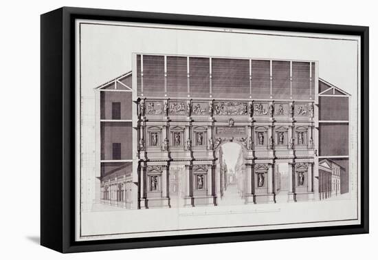 Design by Andrea Palladio, Engraved by Gaetano Testolini-Ottavio Bertotti-scamozzi-Framed Stretched Canvas