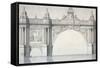 Design by Robert Mylne for a Section of Blackfriars Bridge, London, 1759-Robert Mylne II-Framed Stretched Canvas