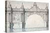 Design by Robert Mylne for a Section of Blackfriars Bridge, London, 1759-Robert Mylne II-Stretched Canvas