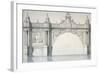 Design by Robert Mylne for a Section of Blackfriars Bridge, London, 1759-Robert Mylne II-Framed Giclee Print