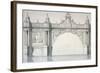 Design by Robert Mylne for a Section of Blackfriars Bridge, London, 1759-Robert Mylne II-Framed Giclee Print