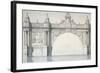 Design by Robert Mylne for a Section of Blackfriars Bridge, London, 1759-Robert Mylne II-Framed Giclee Print