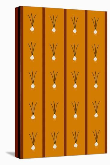 Design -CR-Onions in Ochre Brown-Cristina Rodriguez-Stretched Canvas