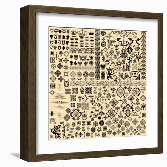 Design Elements Set-Roverto-Framed Art Print