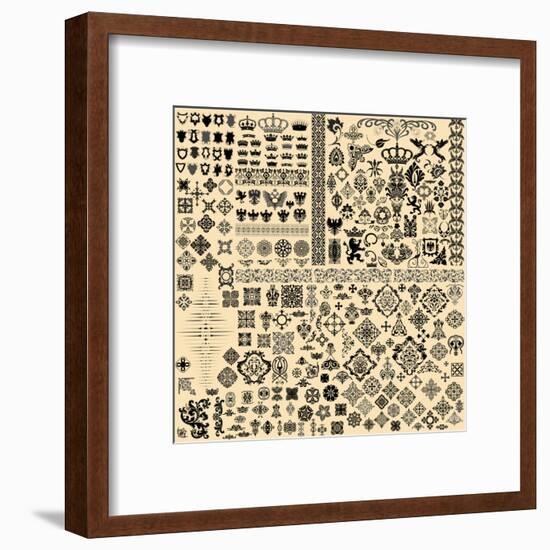 Design Elements Set-Roverto-Framed Art Print