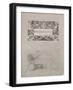 Design for 50 Crown Banknote of the Republic of Czechoslovakia, 1930-Alphonse Mucha-Framed Giclee Print