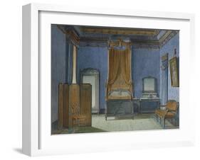 Design for a Bedroom-French School-Framed Giclee Print